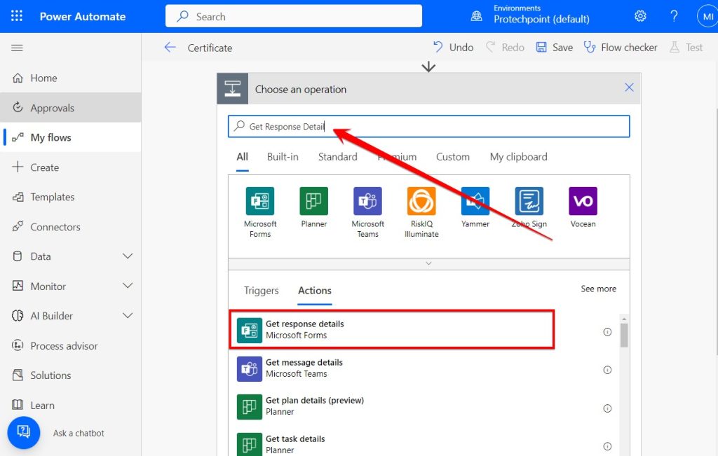 Create a certificate