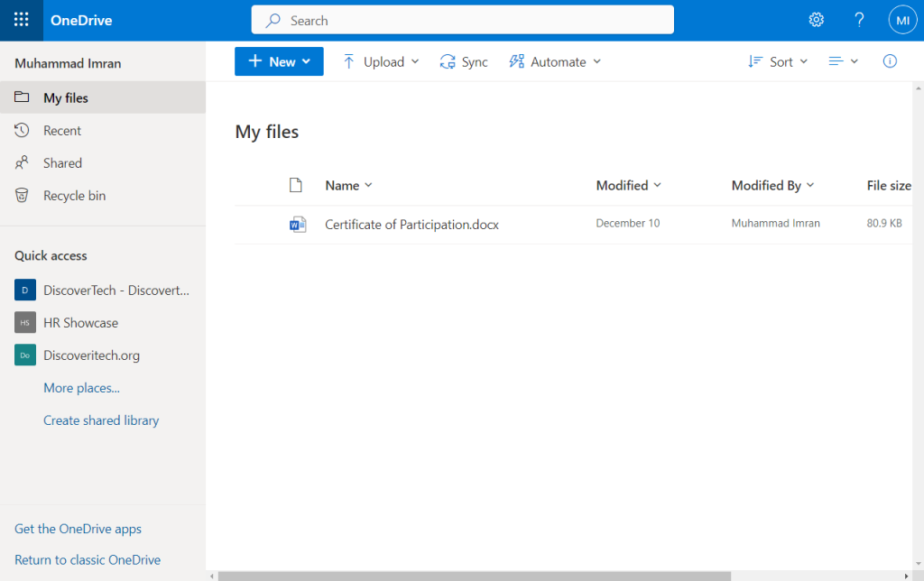 save Microsoft Word's online feature